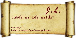 Juhász László névjegykártya