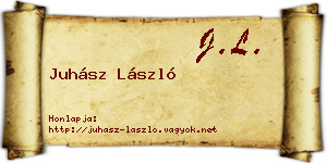 Juhász László névjegykártya